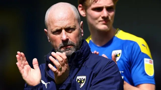 AFC Wimbledon boss Mark Bowen