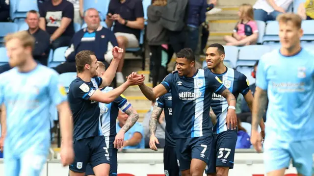 Huddersfield celebrate