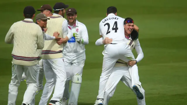 Somerset celebrate