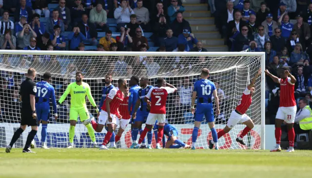 Rotherham score at Gillingham