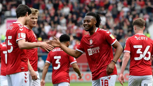 Bristol City celebrate