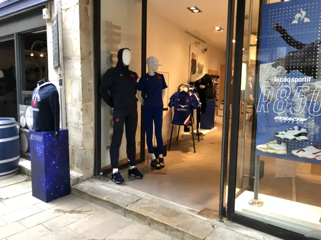 A shop selling France kit