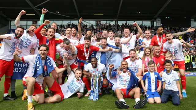 Wigan celebrate