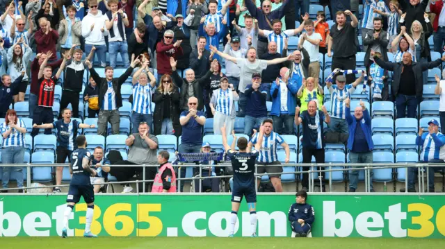 Huddersfield celebrate