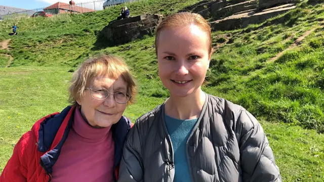 Tanya with her daughter Galina Ryzhenko