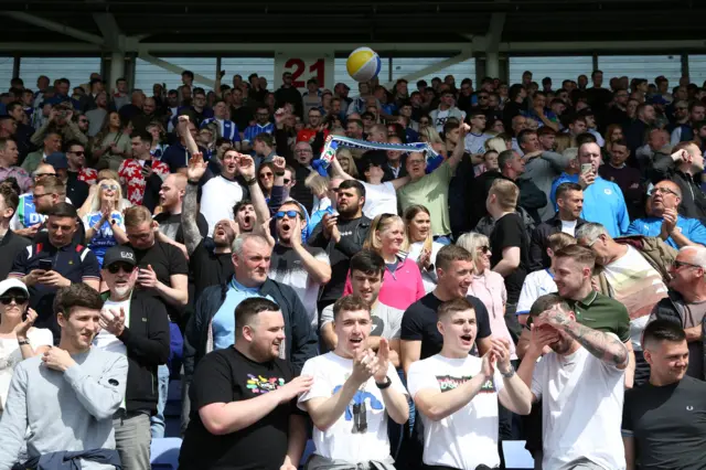 Wigan fans at Shrewsbury