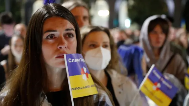 Rally to support Ukraine in Tbilisi