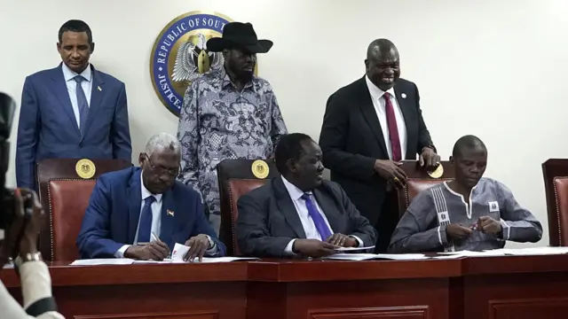 The signing ceremony of the agreement