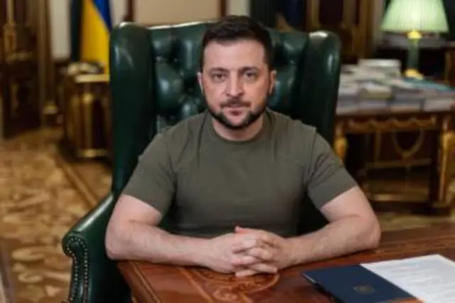 Ukraine's President Volodymyr Zelensk