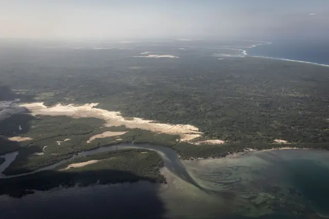 Pemba peninsula in Cabo Delgado