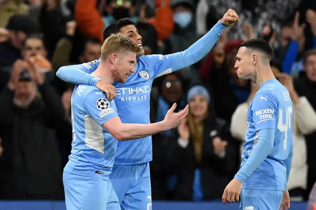 Man City celebrate