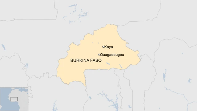 A map of Burkina Faso