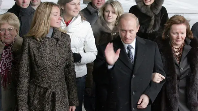 Putin and his daughter Maria.