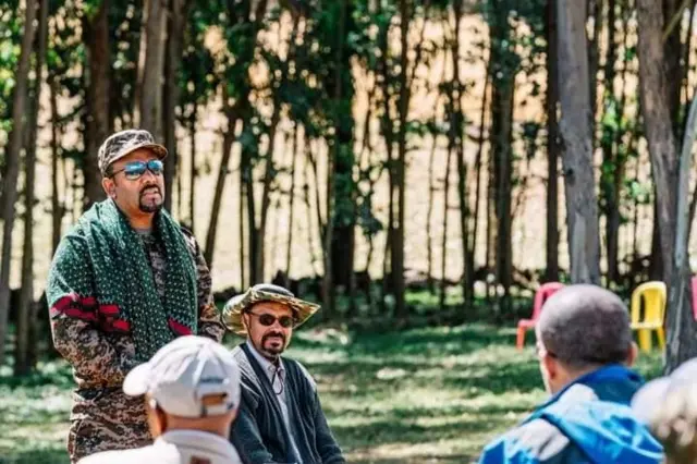 Ethiopian Prime Minister Abiy in army attire