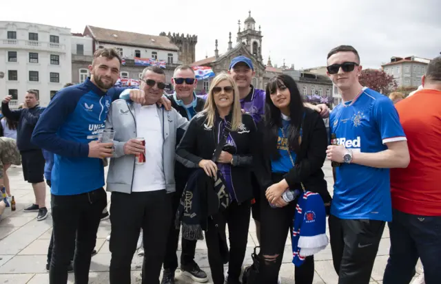 Rangers fans in Braga