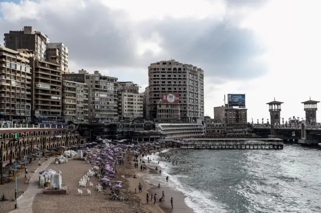 A beach in Alexandria