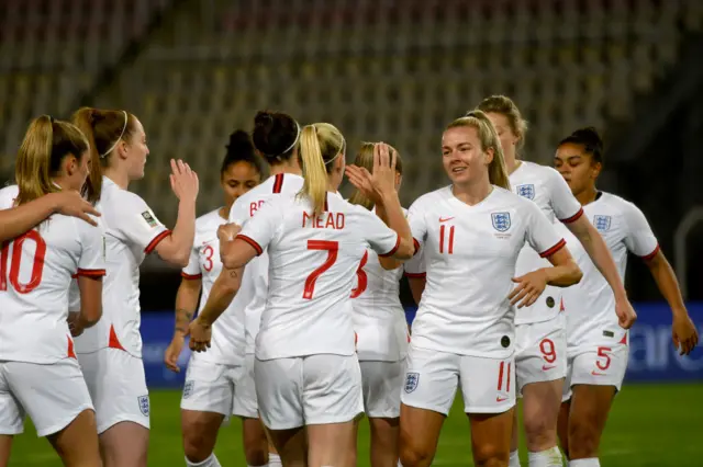 England celebrate