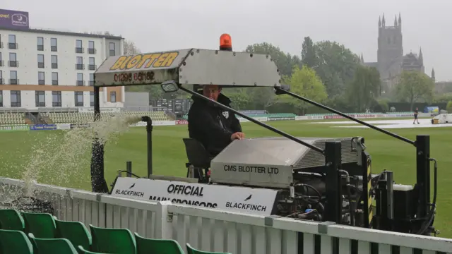 Tim Packwood has been Worcestershire's head groundman since 2001