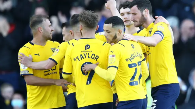 Oxford United celebrate