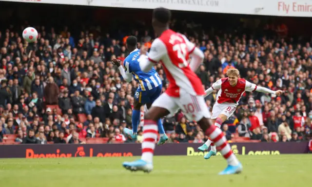 Martin Odegaard shot