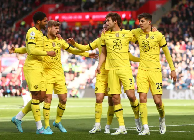 Chelsea celebrate