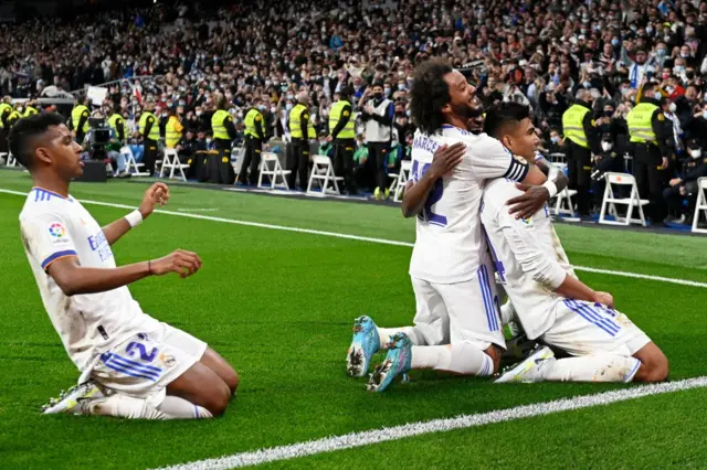 Real Madrid celebrate