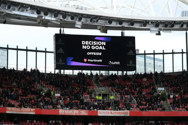 VAR screen at Emirates