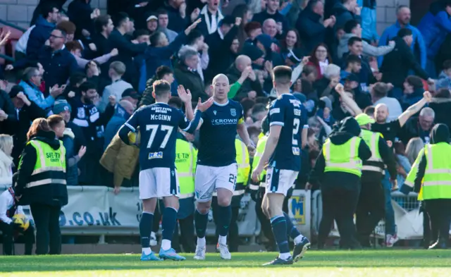 Charlie Adam made it 2-2 just a minute after Dundee made it 2-1 through Danny Mullen