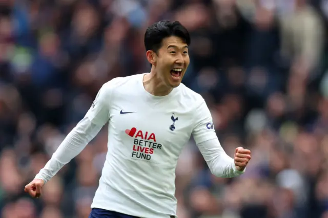 Son Heung-Min scores for Tottenham