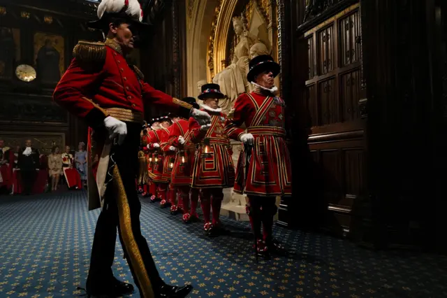 The Yeoman of the Guard, Britain’s oldest military corps still in existence, have been conducting a ceremonial search of the cellars of the Palace of Westminster