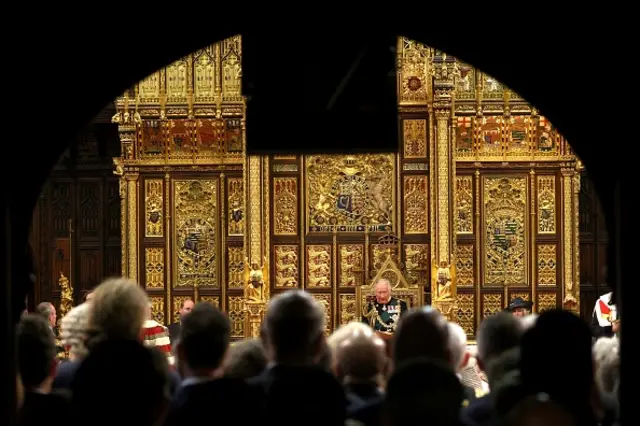 Princes Charles reading the Queen's Speech