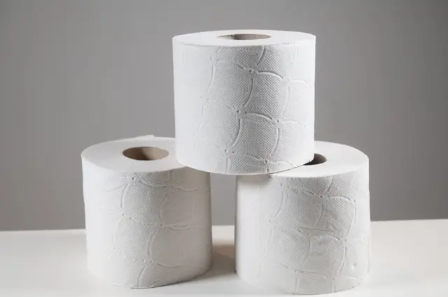 Stock image of toilet roll