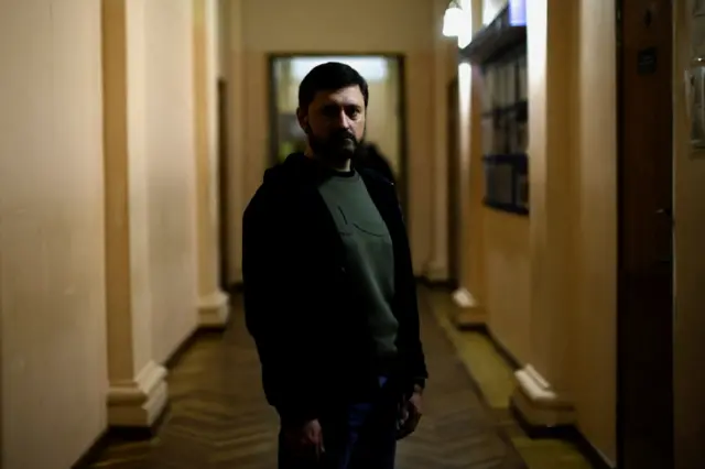 Mariupol Mayor Vadym Boichenko pictured in an undisclosed location in Ukraine