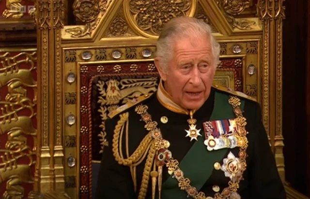 Prince Charles begins his speech