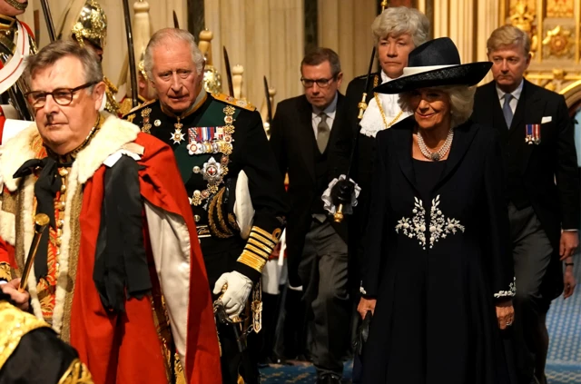 The Prince of Wales with Camilla, the Duchess of Cornwall