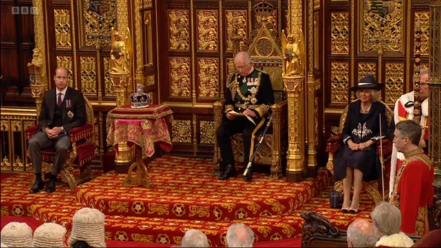 Prince Charles reading the Queen's Speech