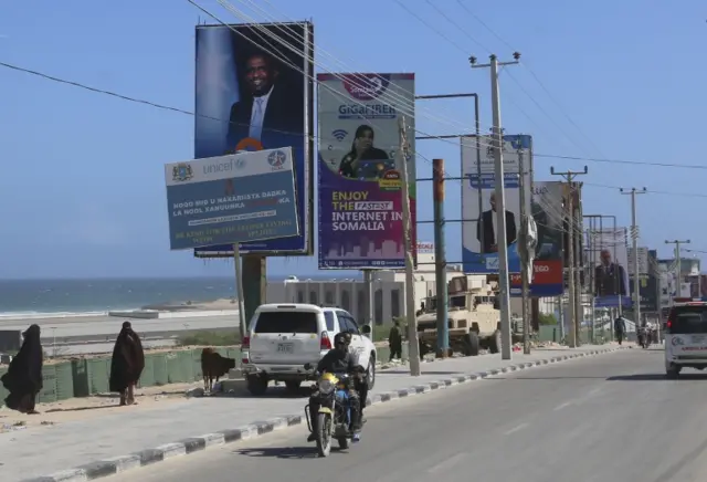 Election posters in Mogadishu, Somalia