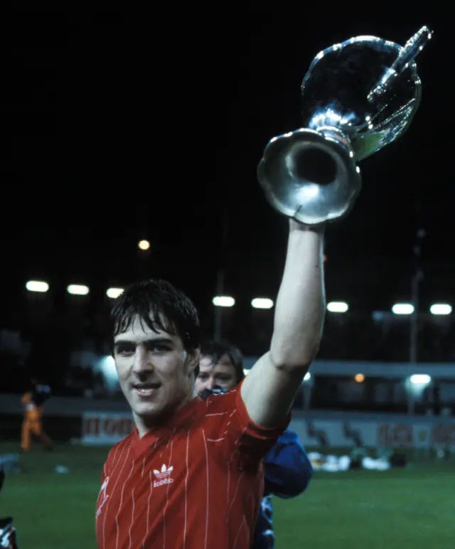 Mark McGhee with the European Cup Winners Cup in 1983