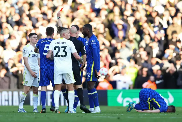 Daniel James gets red card