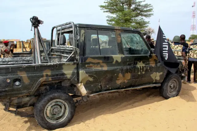 A vehicle allegedly belonging to Iswap