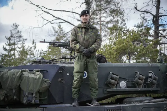 A Finnish soldier