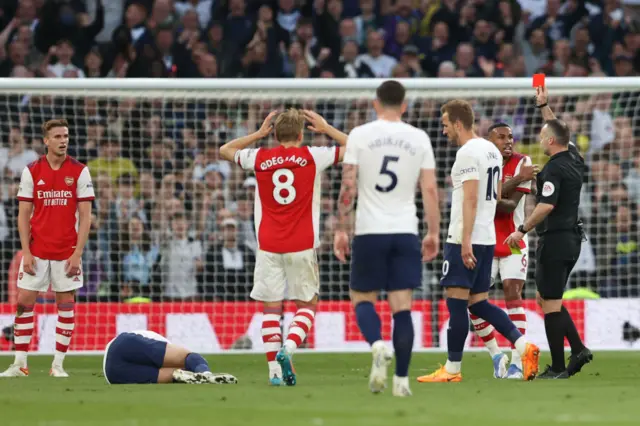 Rob Holding sent off