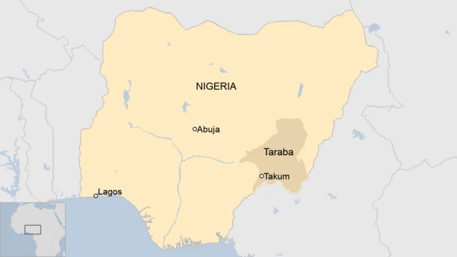 A map of Nigeria