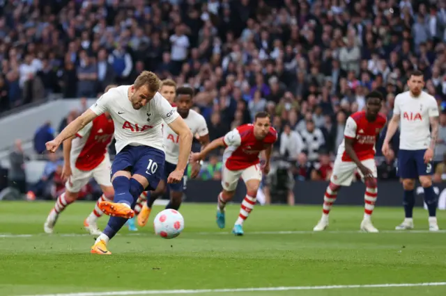 Harry Kane scores from penalty spot