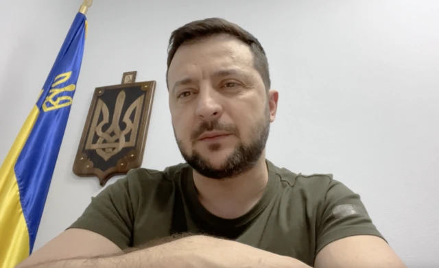 Image shows Zelensky
