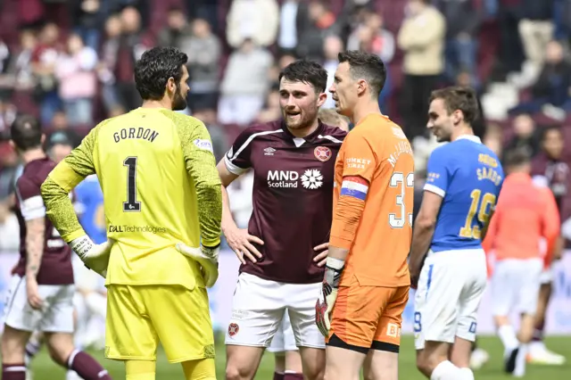 Craig Gordon, John Souttar and Jon McLaughlin