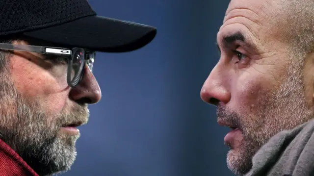 Jurgen Klopp and Pep Guardiola