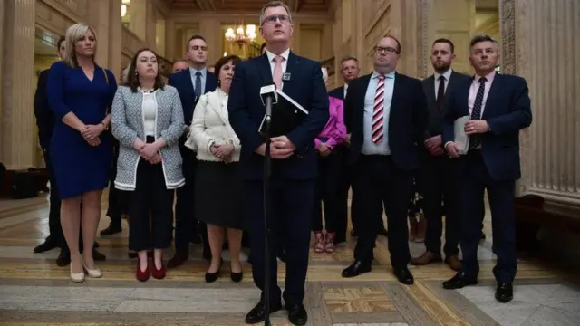 DUP leader Sir Jeffrey Donaldson and his party