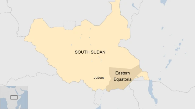 Map of South Sudan