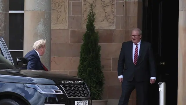 Boris arriving